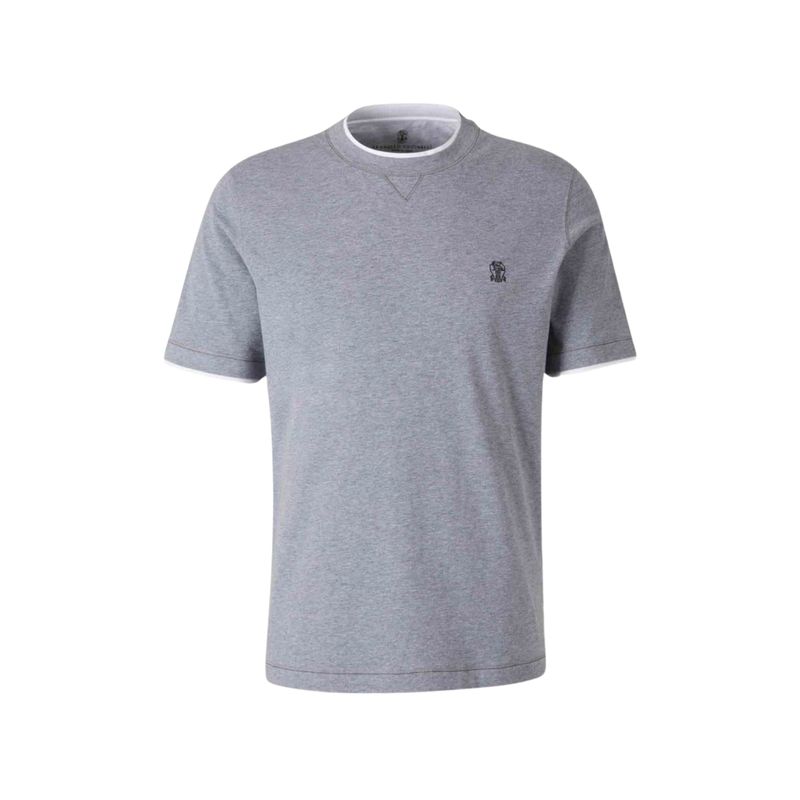Brunello Cucinelli Men Logo T-Shirt